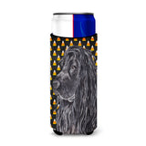English Cocker Spaniel Halloween Candy Corn Ultra Beverage Insulators For Slim Cans