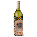 Brussels Griffon Halloween Candy Corn Wine Bottle Beverage Insulator Beverage Insulator Hugger