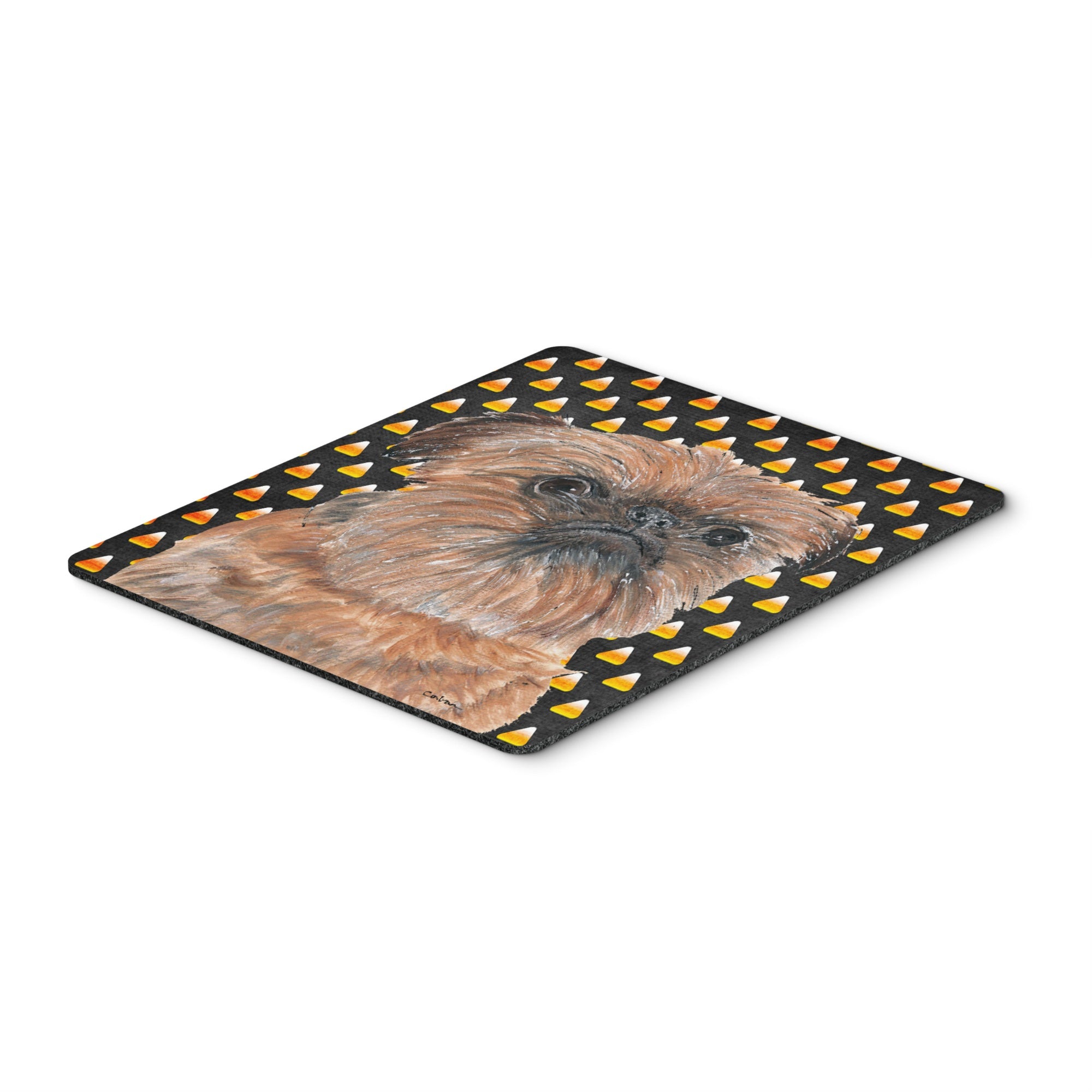 Caroline'S Treasures Brussels Griffon Halloween Candy Corn Mouse Pad/Hot Pad/Trivet (Sc9530Mp)