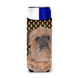Brussels Griffon Halloween Candy Corn Ultra Beverage Insulators For Slim Cans