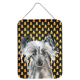 Caroline'S Treasures Chinese Crested Halloween Candy Corn Wall Or Door Hanging Prints, 16 X 12