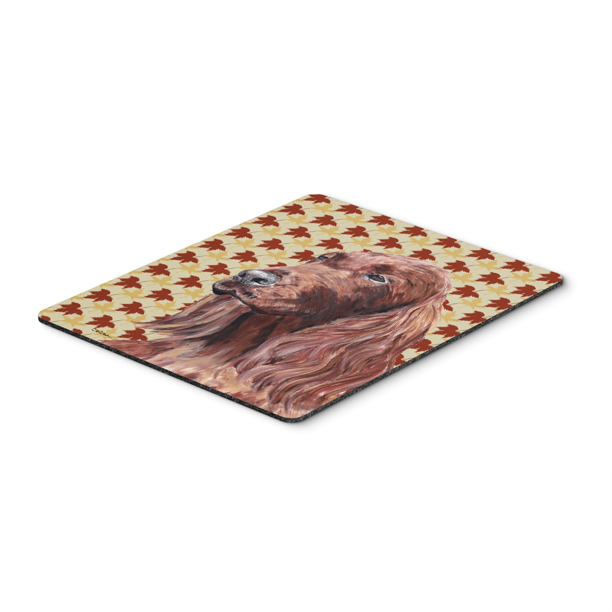 Caroline'S Treasures Irish Setter Fall Leaves Mouse Pad/Hot Pad/Trivet (Sc9538Mp)