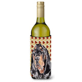 Coonhound Fall Leaves Wine Bottle Beverage Insulator Beverage Insulator Hugger