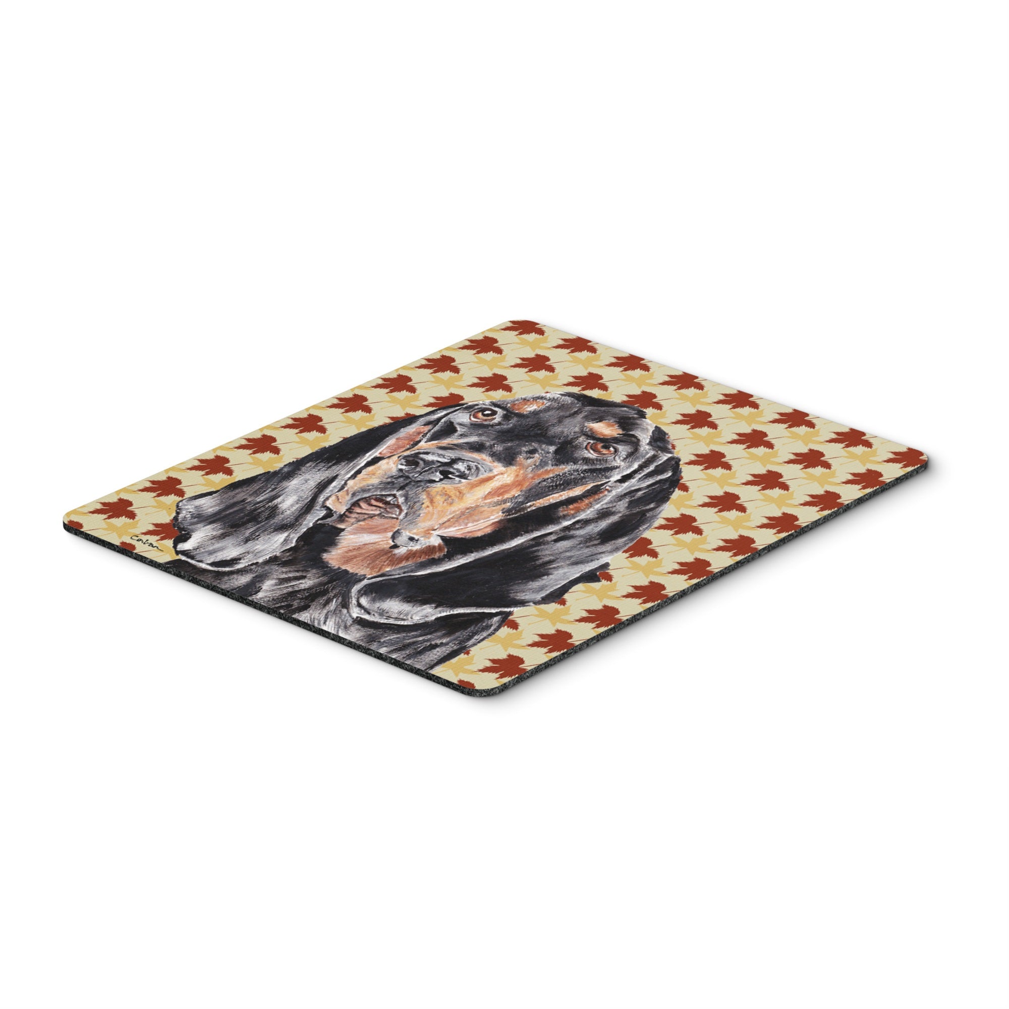 Caroline'S Treasures Coonhound Fall Leaves Mouse Pad/Hot Pad/Trivet (Sc9539Mp)