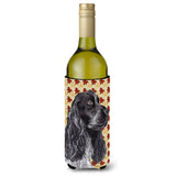 Cocker Spaniel Fall Leaves Wine Bottle Beverage Insulator Beverage Insulator Hugger