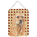 Caroline'S Treasures Sc9542Ds1216 Cocker Spaniel Fall Leaves Aluminium Metal Wall Or Door Hanging Prints, 16 X 12