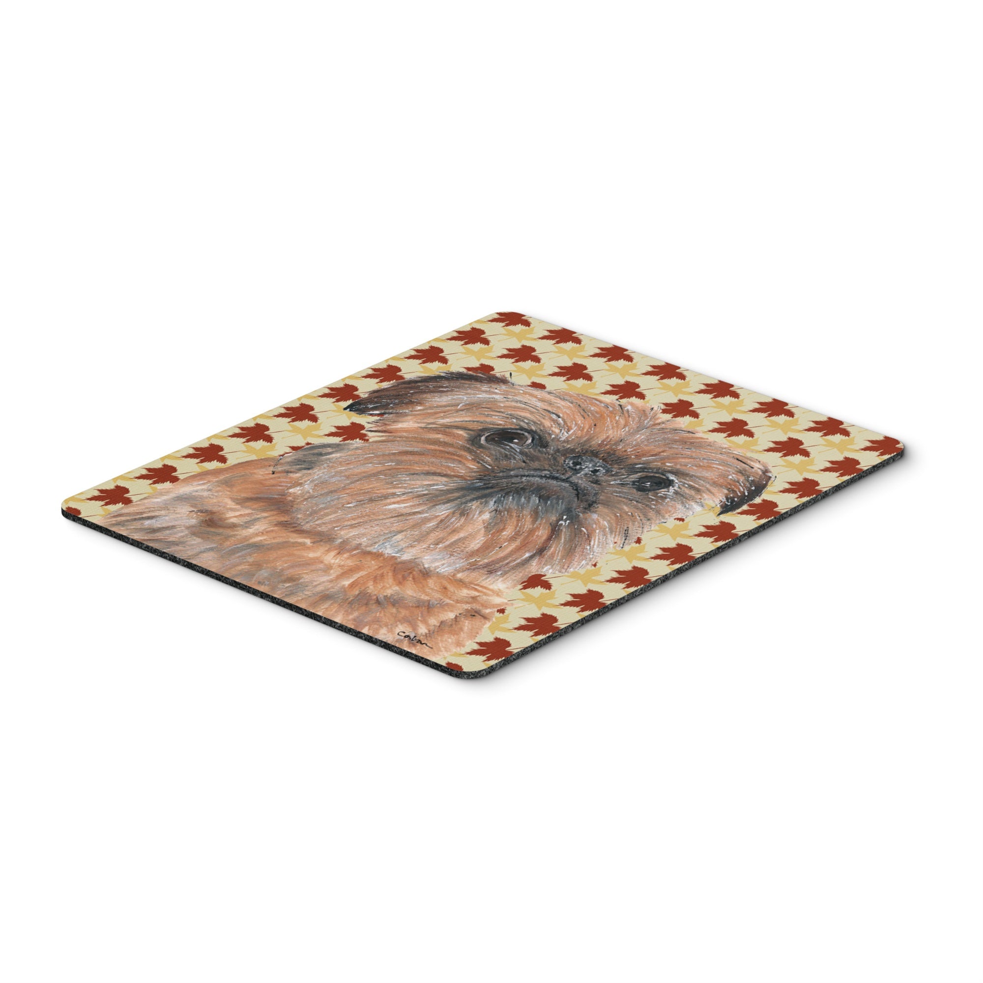 Caroline'S Treasures Brussels Griffon Fall Leaves Mouse Pad/Hot Pad/Trivet (Sc9544Mp)