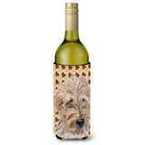 Goldendoodle Fall Leaves Wine Bottle Beverage Insulator Beverage Insulator Hugger