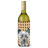 Chinese Crested Fall Leaves Wine Bottle Beverage Insulator Beverage Insulator Hugger