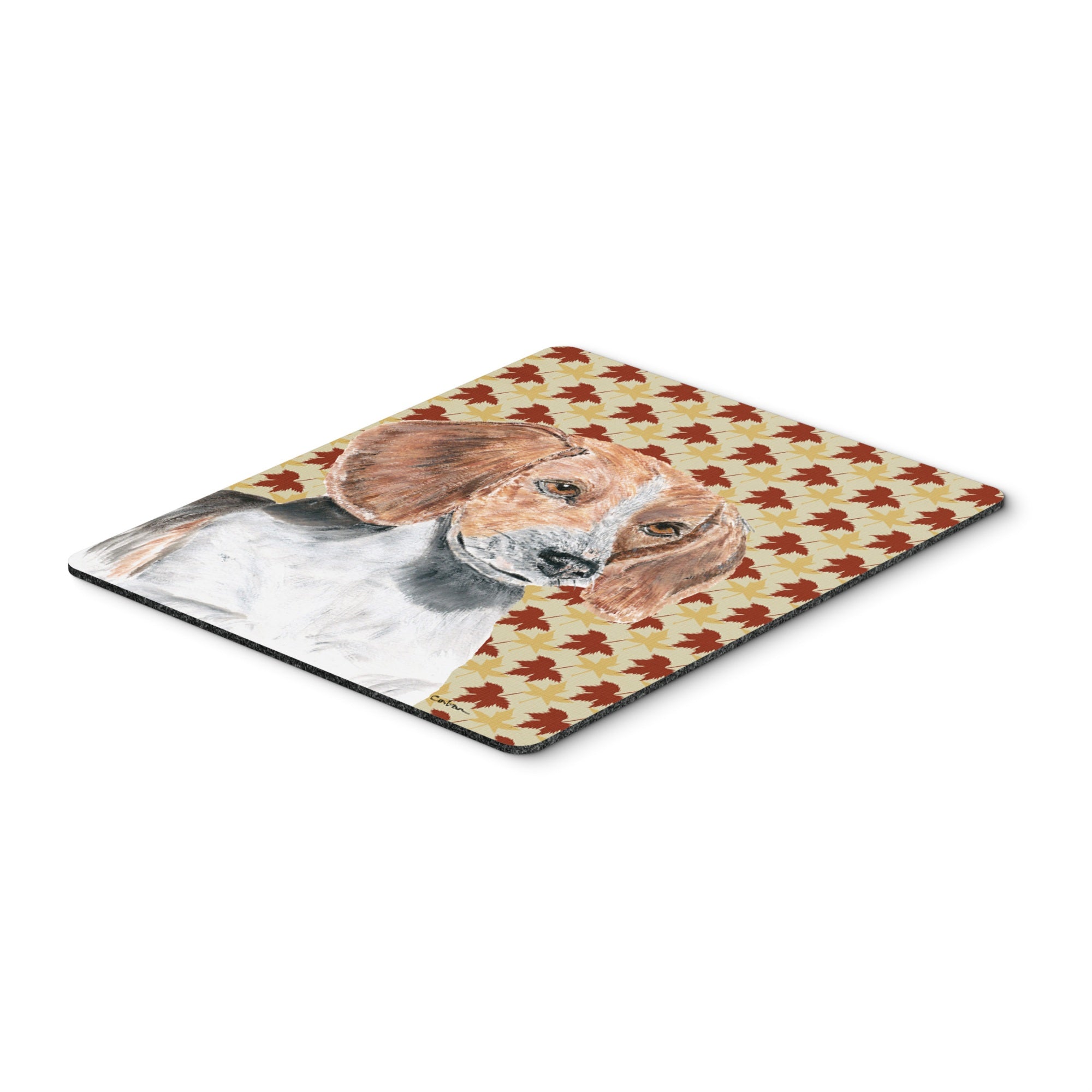 Caroline'S Treasures English Foxhound Fall Leaves Mouse Pad/Hot Pad/Trivet (Sc9551Mp)
