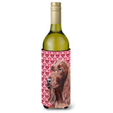 Irish Setter Valentine'S Love Wine Bottle Beverage Insulator Beverage Insulator Hugger