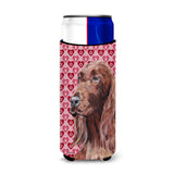 Irish Setter Valentine'S Love Ultra Beverage Insulators For Slim Cans