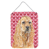 Caroline'S Treasures Sc9556Ds1216 Cocker Spaniel Valentine'S Love Aluminium Metal Wall Or Door Hanging Prints, 16 X 12
