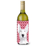 Bull Terrier Valentine'S Love Wine Bottle Beverage Insulator Beverage Insulator Hugger