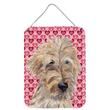 Caroline'S Treasures Goldendoodle Valentine'S Love Aluminium Metal Wall Or Door Hanging Prints, 16 X 12