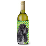 Cocker Spaniel St Patrick'S Irish Wine Bottle Beverage Insulator Beverage Insulator Hugger
