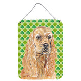 Caroline'S Treasures Sc9570Ds1216 Cocker Spaniel St Patrick'S Irish Aluminium Metal Wall Or Door Hanging Prints, 16 X 12