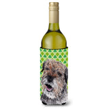 Border Terrier St Patrick'S Irish Wine Bottle Beverage Insulator Beverage Insulator Hugger