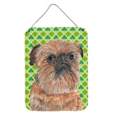 Caroline'S Treasures Sc9572Ds1216 Brussels Griffon St Patrick'S Irish Aluminium Metal Wall Or Door Hanging Prints, 16 X 12