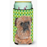 Brussels Griffon St Patrick'S Irish Tall Boy Beverage Insulator Beverage Insulator Hugger
