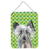 Caroline'S Treasures Chinese Crested St Patrick'S Irish Aluminium Metal Wall Or Door Hanging Prints, 16 X 12