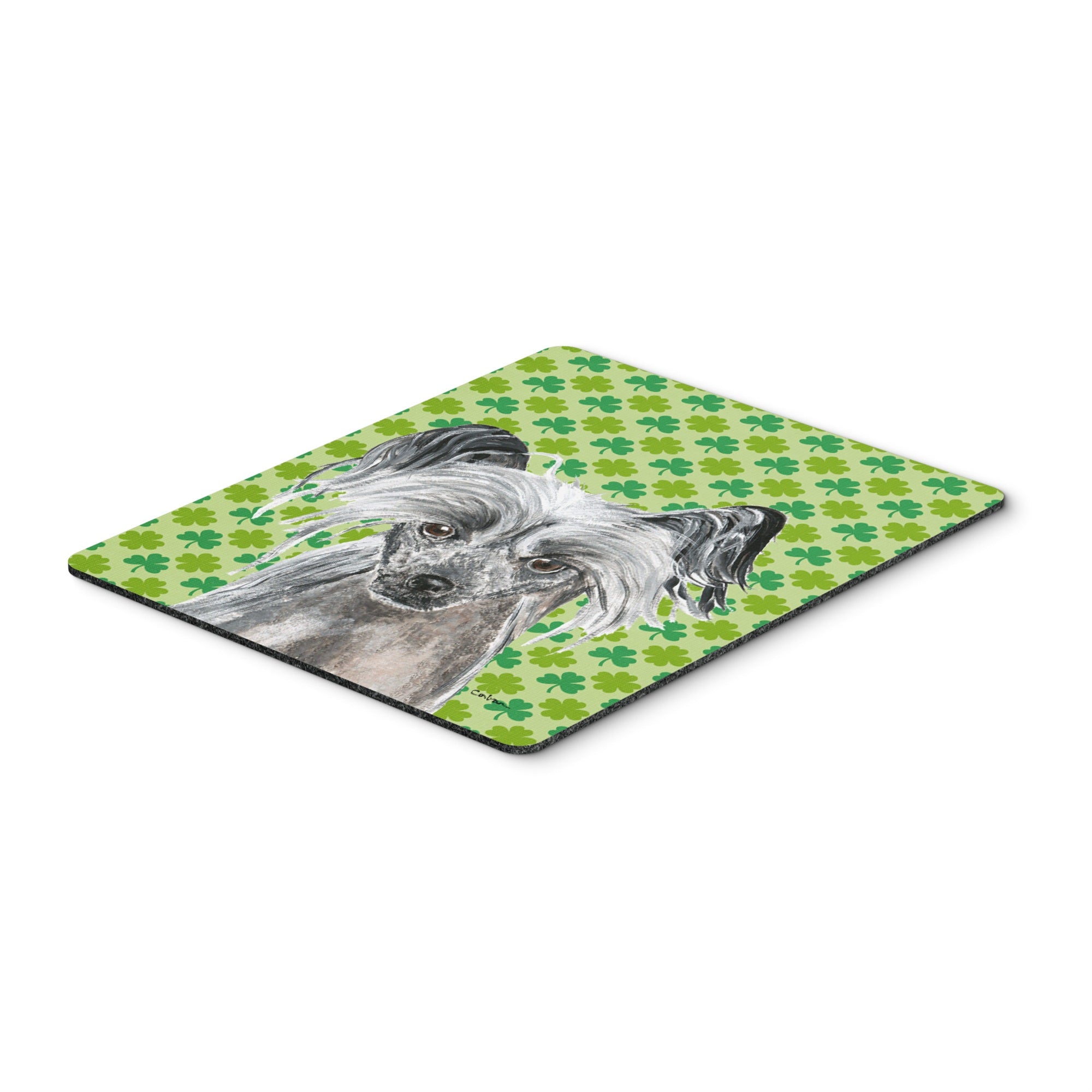 Caroline'S Treasures Chinese Crested St Patrick'S Irish Mouse Pad/Hot Pad/Trivet (Sc9578Mp)