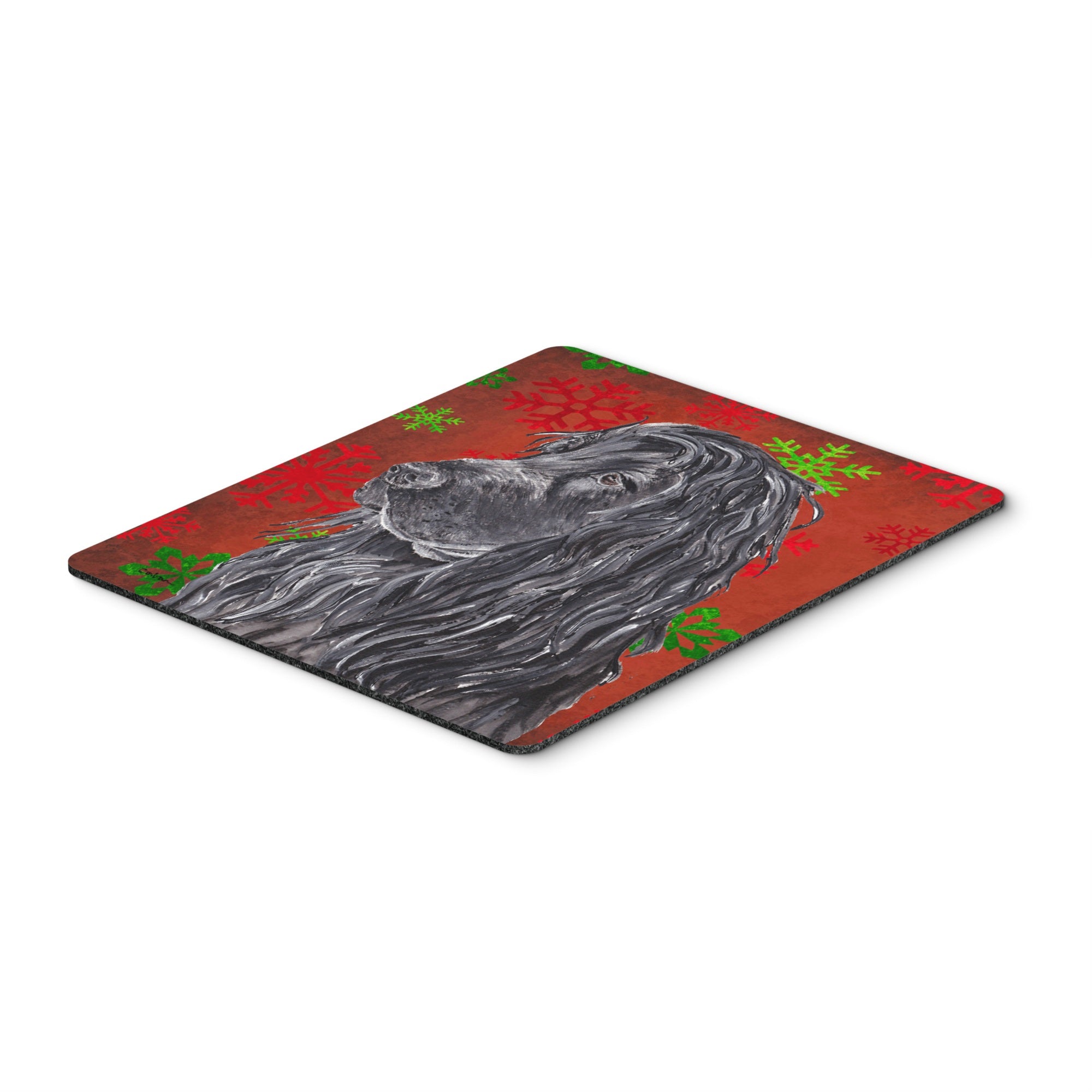 Caroline'S Treasures English Cocker Spaniel Red Snowflake Christmas Mouse Pad/Hot Pad/Trivet (Sc9583Mp)
