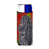 English Cocker Spaniel Red Snowflake Christmas Ultra Beverage Insulators For Slim Cans