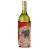 Brussels Griffon Red Snowflake Christmas Wine Bottle Beverage Insulator Beverage Insulator Hugger