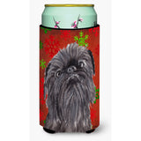 Brussels Griffon Red Snowflake Christmas Tall Boy Beverage Insulator Beverage Insulator Hugger