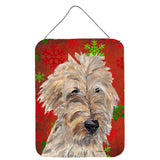 Caroline'S Treasures Goldendoodle Red Snowflake Christmas Wall Or Door Hanging Prints, 16 X 12