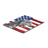 Caroline'S Treasures Scottish Deerhound With American Flag Usa Mouse Pad/Hot Pad/Trivet (Sc9645Mp)