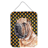 Caroline'S Treasures Shar Pei Candy Corn Halloween Wall Or Door Hanging Prints, 16 X 12