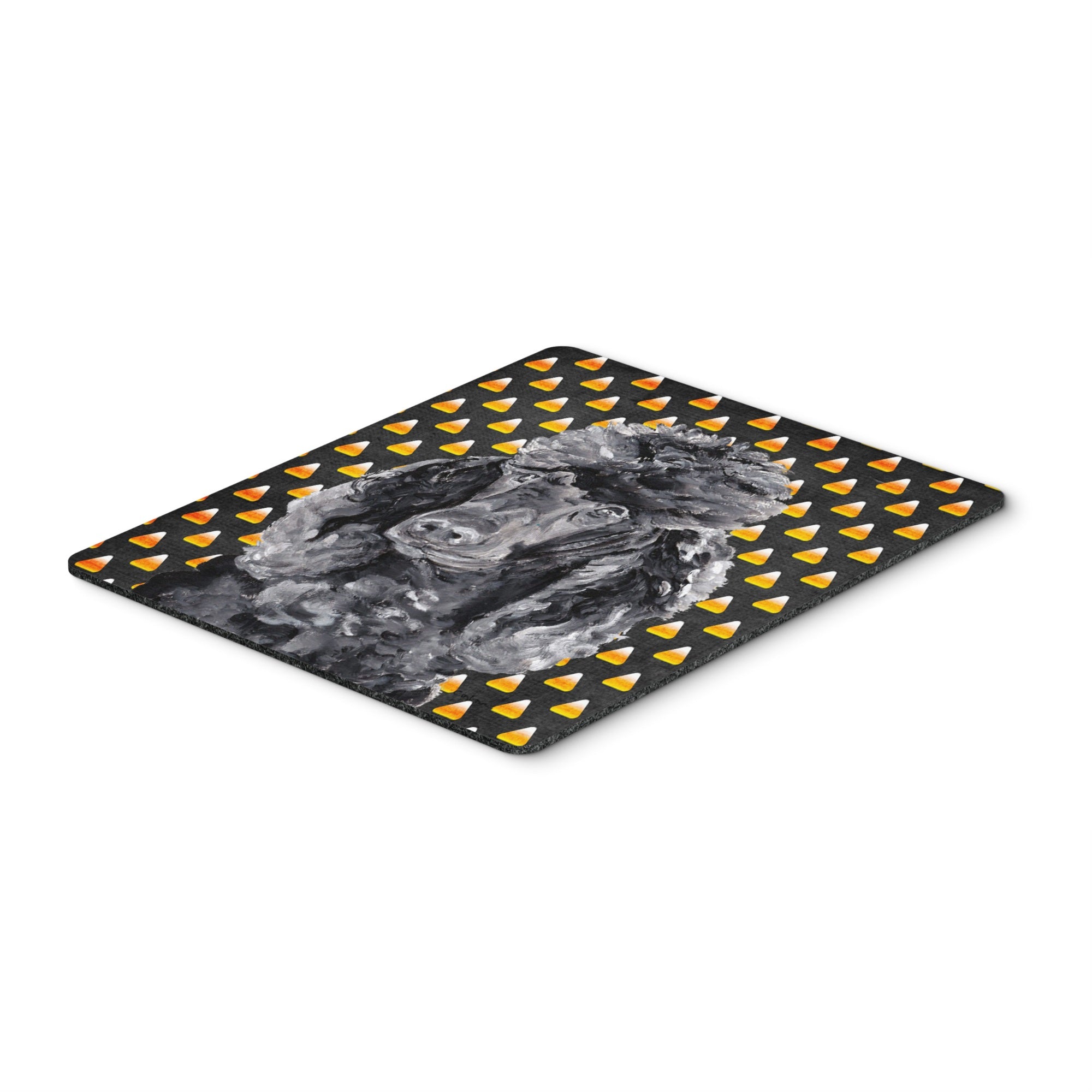 Caroline'S Treasures Black Standard Poodle Candy Corn Halloween Mouse Pad/Hot Pad/Trivet (Sc9650Mp)