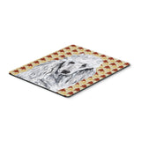 Caroline'S Treasures White Standard Poodle Fall Leaves Mouse Pad/Hot Pad/Trivet (Sc9679Mp)