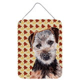 Caroline'S Treasures Norfolk Terrier Puppy Fall Leaves Wall Or Door Hanging Prints, 16 X 12