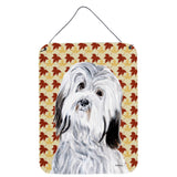 Caroline'S Treasures Havanese Fall Leaves Aluminium Metal Wall Or Door Hanging Prints, 16 X 12