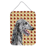 Caroline'S Treasures Sc9693Ds1216 Scottish Deerhound Fall Leaves Wall Or Door Hanging Prints, 16 X 12
