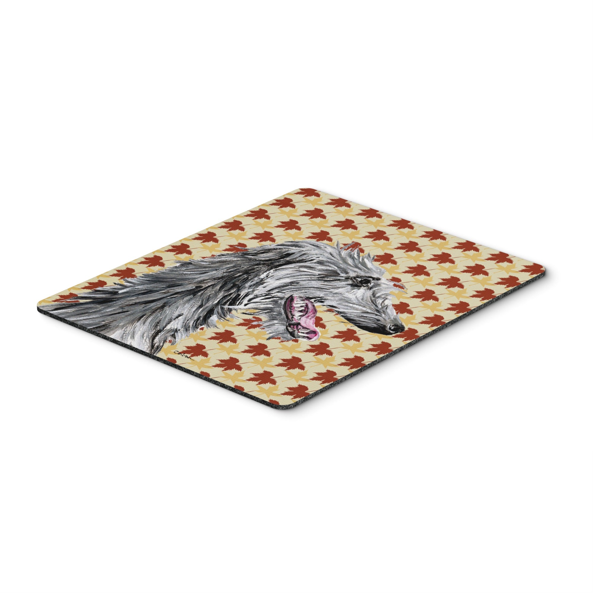 Caroline'S Treasures Scottish Deerhound Fall Leaves Mouse Pad/Hot Pad/Trivet (Sc9693Mp)