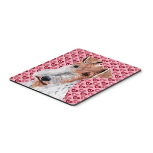 Caroline'S Treasures Wire Fox Terrier Hearts & Love Mouse Pad/Hot Pad/Trivet (Sc9700Mp)