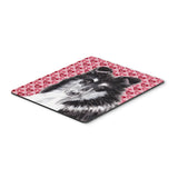 Caroline'S Treasures Black & White Collie Hearts & Love Mouse Pad/Hot Pad/Trivet (Sc9702Mp)