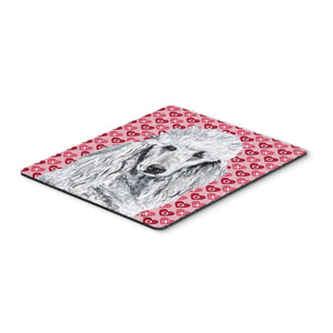 Caroline'S Treasures White Standard Poodle Hearts & Love Mouse Pad/Hot Pad/Trivet (Sc9703Mp)