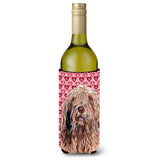 Otterhound Hearts And Love Wine Bottle Beverage Insulator Hugger Sc9709Literk