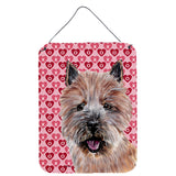 Caroline'S Treasures Norwich Terrier Hearts And Love Wall Or Door Hanging Prints, 16 X 12