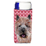 Norwich Terrier Hearts And Love Ultra Beverage Insulators For Slim Cans Sc9710Muk
