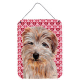 Caroline'S Treasures Norfolk Terrier Hearts And Love Wall Or Door Hanging Prints, 16 X 12