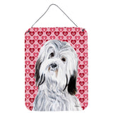 Caroline'S Treasures Havanese Hearts And Love Wall Or Door Hanging Prints, 16 X 12
