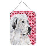 Caroline'S Treasures Great Pyrenees Hearts And Love Wall Or Door Hanging Prints, 16 X 12