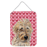 Caroline'S Treasures Golden Doodle 2 Hearts And Love Wall Or Door Hanging Prints, 16 X 12