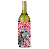 Scottish Deerhound Hearts And Love Wine Bottle Beverage Insulator Hugger Sc9717Literk